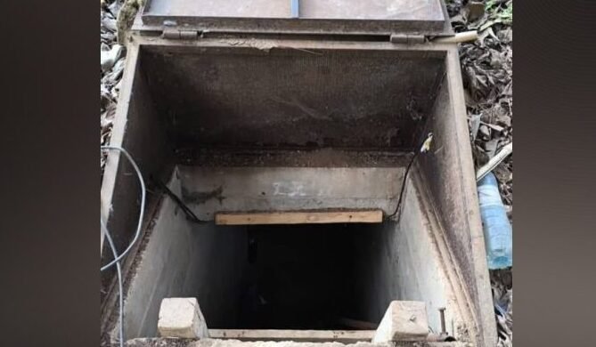 نفق على الحدود السورية اللبنانية (سانا)