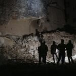 انهيار مبنى في حلب